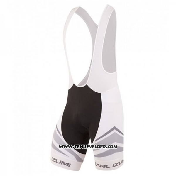 2018 Maillot Ciclismo Pearl Izumi Blanc Gris Manches Courtes et Cuissard